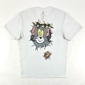Tom & Jerry Cartoon Knocked Out Graphic Tee